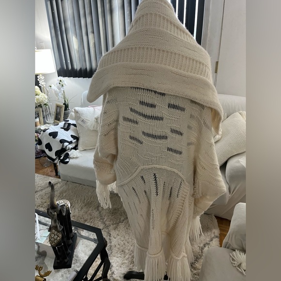 Stella McCartney asymmetric fringed cardi-coat - Picture 6 of 8